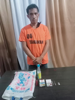 Satresnarkoba Polres Simalungun Tangkap Pelaku Pencurian dan Penyalahgunaan Narkoba di Perkebunan Kelapa&nbsp;Sawit