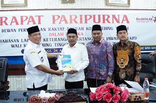 Pj. Wali Kota Tebing Tinggi Sampaikan Nota Pengantar LKPJ TA.&nbsp;2023
