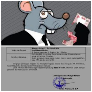 Diduga Dana Desa Se-kabupaten Asahan Menjadi Ajang Gerogotan Oleh Oknum Tikus Tikus&nbsp;Berdasi