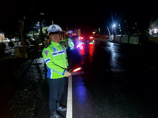 Patroli Blue Light Polres Simalungun Berhasil Tekan Pelanggaran dan Kejahatan di Malam Hari Meski Cuaca&nbsp;Gerimis