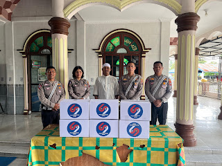 Sambut Hari Lalu Lintas Bhayangkara Ke-69 Polres Pematang Siantar Laksanakan Baksos dan&nbsp;Anjangsana